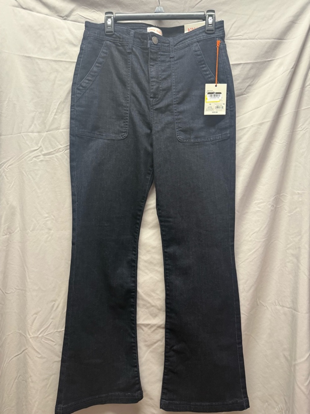 Knox Rose Flare Jeans with Front Patch Pockets